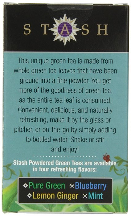 Stash Powdered Green Iced Tea, Blueberry, 10 Count N13