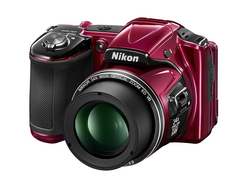 Nikon COOLPIX L830 16 MP CMOS Digital Camera with 34x Zoom NIKKOR Lens and Full 1080p HD Video (Red) (Discontinued...