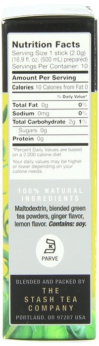 Stash Powdered Green Iced Tea, Blueberry, 10 Count N14