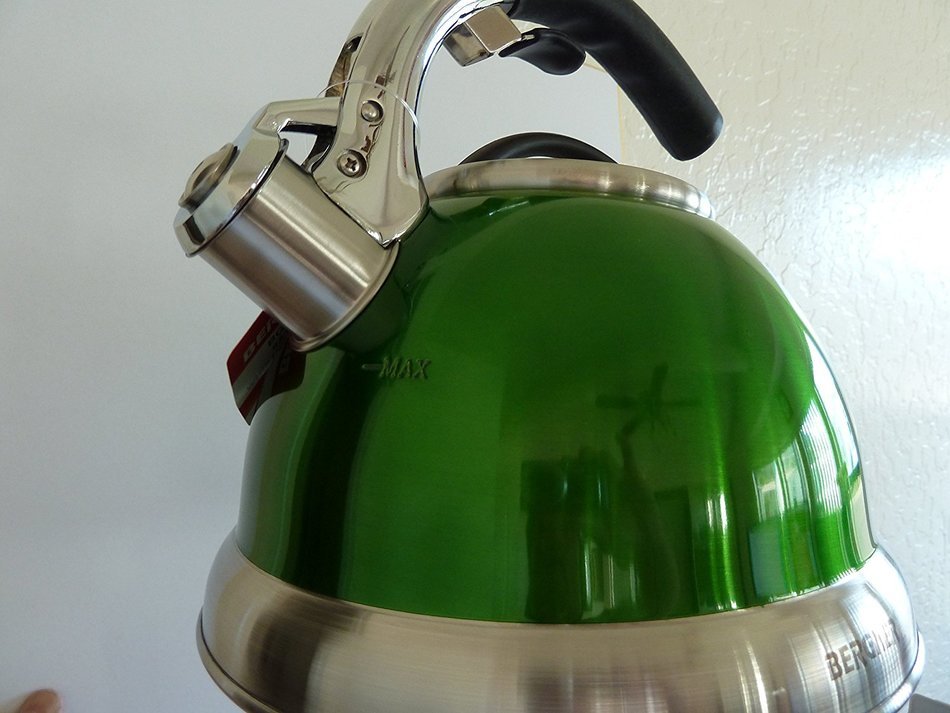BERGNER - Green Whistling Kettle 92 fl.oz. (2.72 L) N4