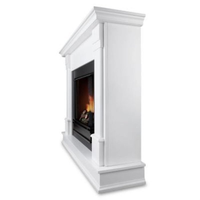 Real Flame Silverton Ventless Gel Fireplace White N5