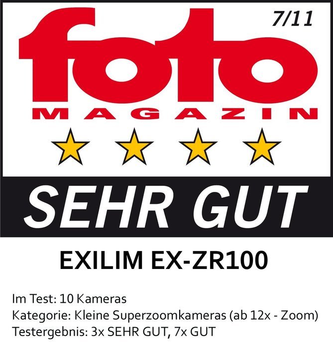 Casio High Speed Exilim Ex-zr100 Digital Camera White Ex-zr100we N2