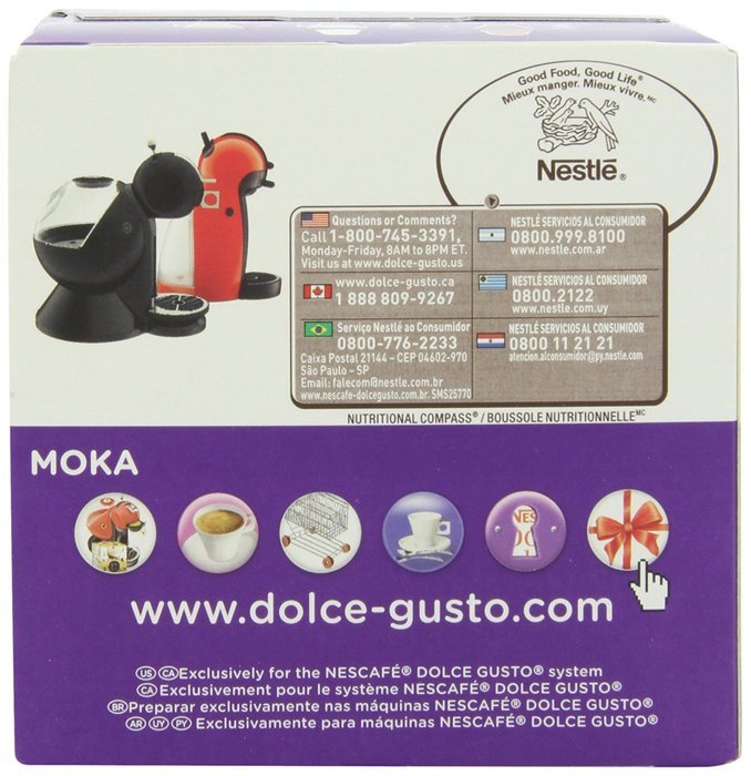 Nescafe Dolce Gusto for Nescafe Dolce Gusto Brewers, Mocha, 16 Count N3