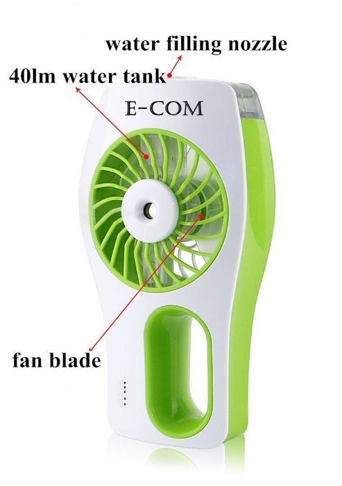 E-COM Aromatherapy Essential Oil Humidifiers, Portable Misting Cooling Handheld Fan For Office, Bedside, Sleeping... N5