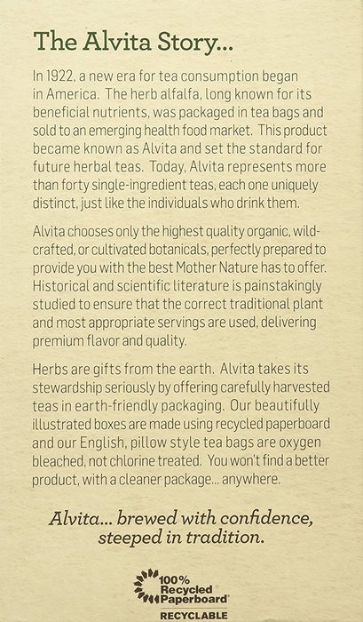 ALVITA TEA,OG2,HERBAL,RED CLOVER, 24 BAG
