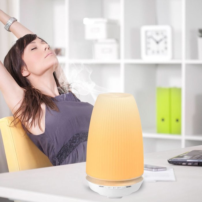 DDSKY Ultrasonic Air Humidifier Aromatherapy LED Light Aroma Diffuser Auto on-off Purifier Nebulizer Humidifier... N2