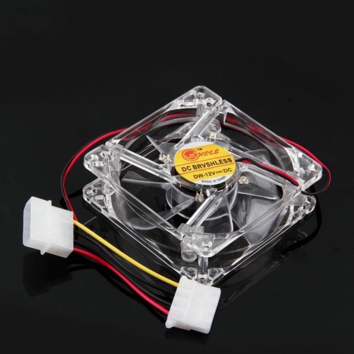 AMA(TM) Blue Quad 4-LED Light Neon Clear PC Computer Case Cooling Fan Pad Tray Chilling Stand (Blue 2) N37