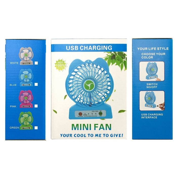ACMESHINE 2016 Factory Price Mini Cute Portable Usb Fan with Strong Wind ( Battery Excluded )
