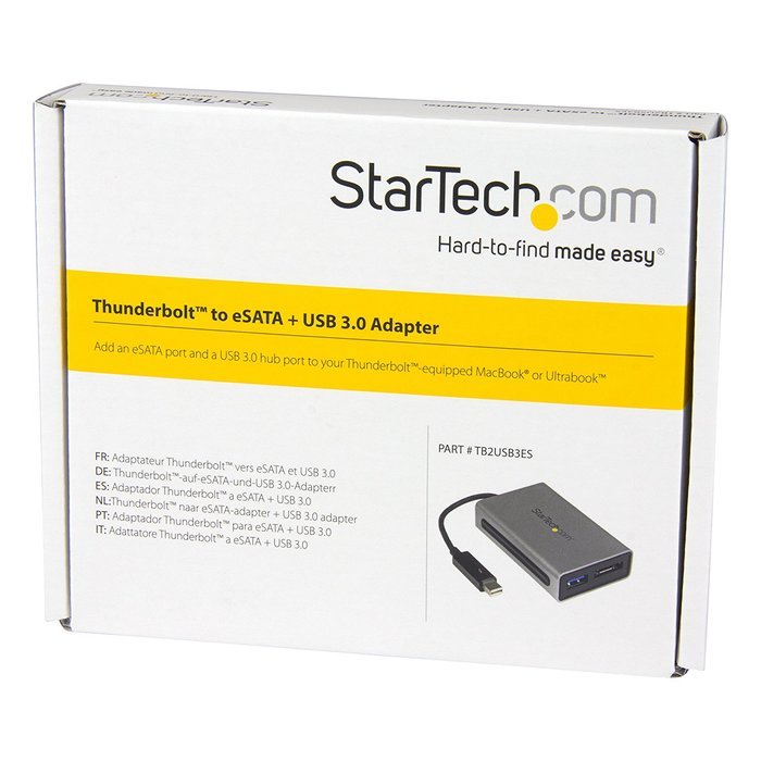 StarTech.com Thunderbolt to eSATA with USB 3.0 Adapter (TB2USB3ES) N3