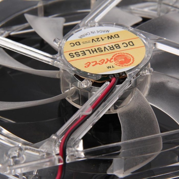 AMA(TM) Blue Quad 4-LED Light Neon Clear PC Computer Case Cooling Fan Pad Tray Chilling Stand (Blue 2) N42
