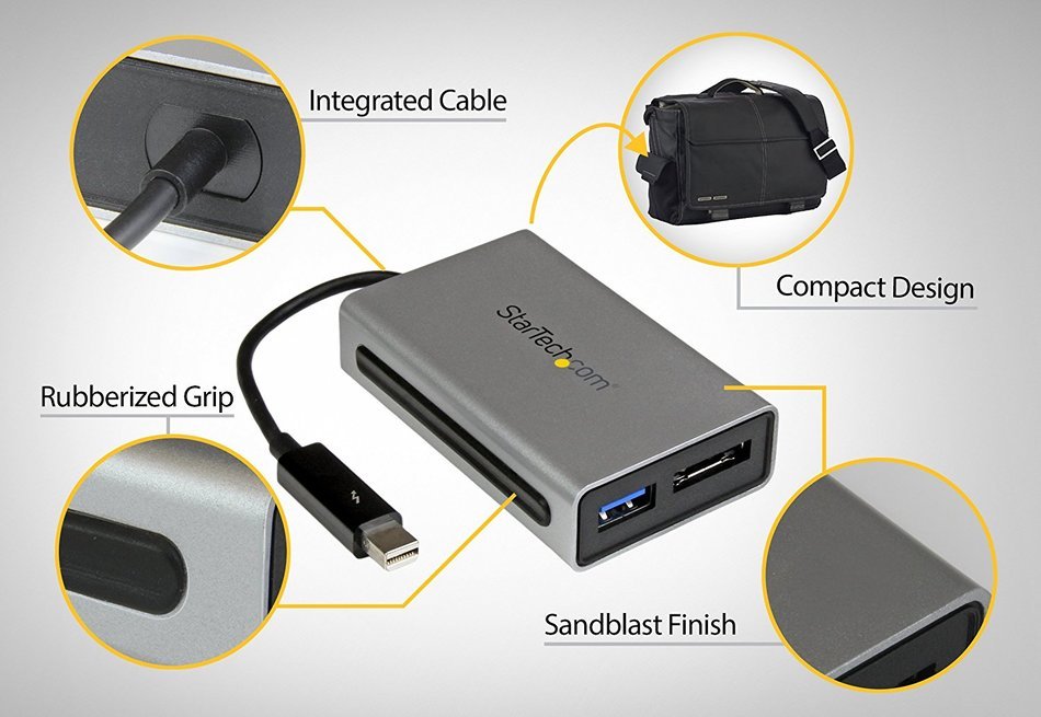 StarTech.com Thunderbolt to eSATA with USB 3.0 Adapter (TB2USB3ES) N4