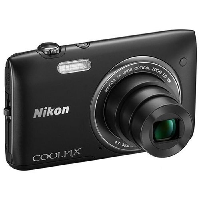 Nikon COOLPIX S3500 20.1 MP Digital Camera with 7x Zoom (Black)