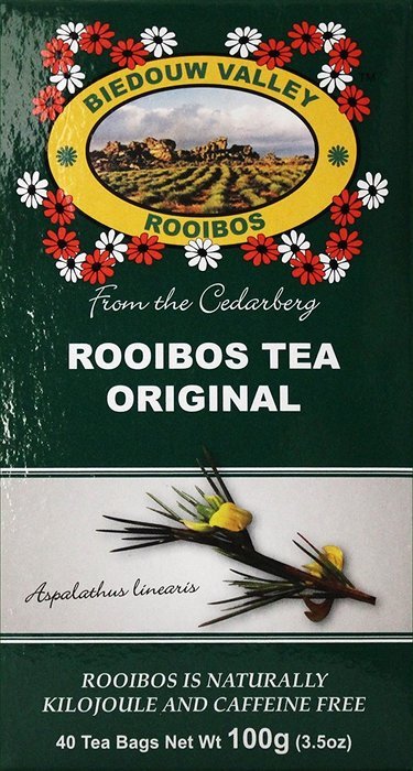Rooibos Tea: 100% Natural South African (80 Oxygen Bleached Bag Count 7.0oz) Red Bush Healthy Herbal Tea. Caffeine... N12