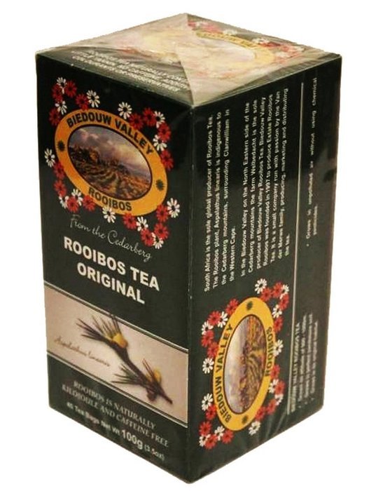 Rooibos Tea: 100% Natural South African (80 Oxygen Bleached Bag Count 7.0oz) Red Bush Healthy Herbal Tea. Caffeine... N15