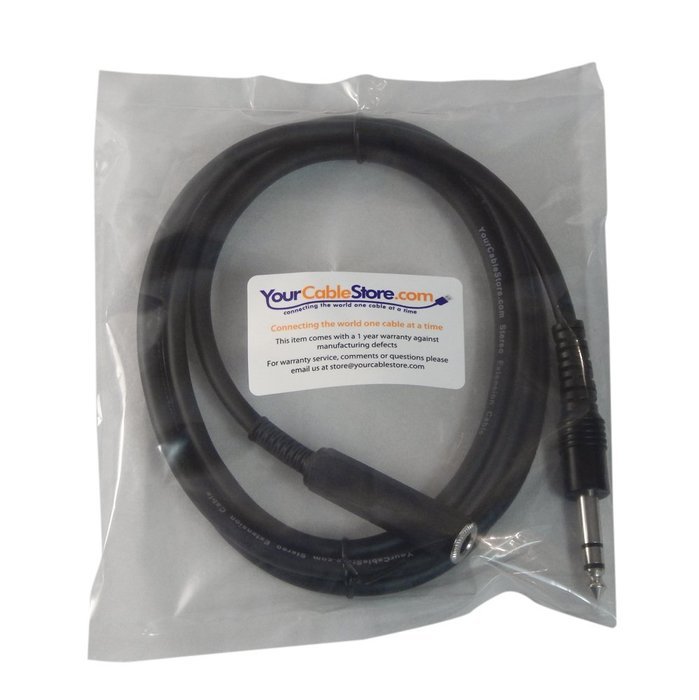 Your Cable Store 50 Foot 1/4" (6.3mm) Stereo Headphone Extension Cable N12