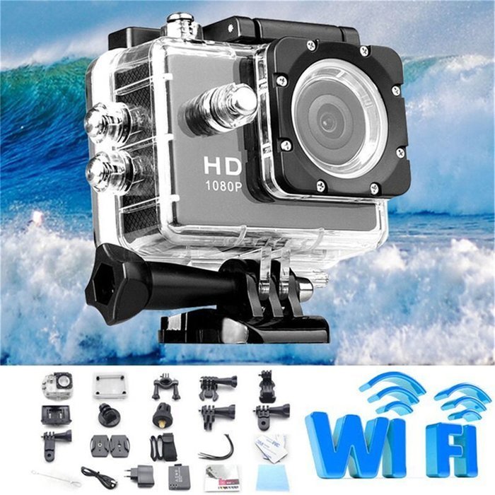 Merssavo Wifi Waterproof Sports Action Camera Cam DV Camcorder 12MP 1080P HDMI with 170&Acirc;&deg; Wide Angle Lens for...