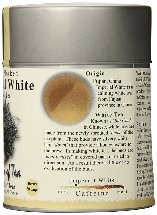 The Tao of Tea, Imperial White Tea, Loose Leaf, 2.0 Ounce Tins N2