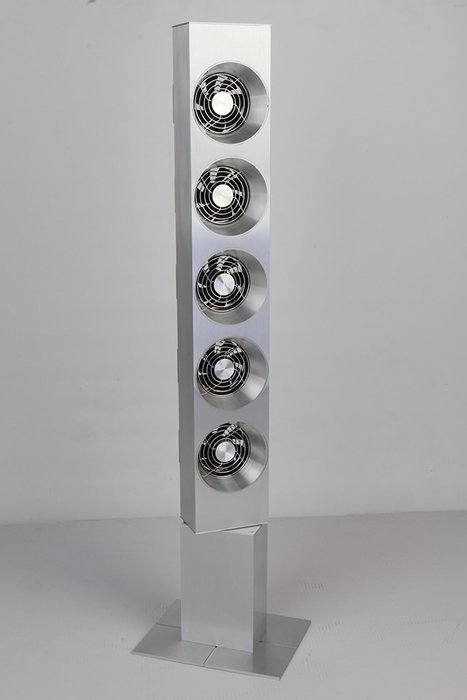 Arctic-Pro 5-Fan Modern Aluminum Tower Fan, Silver, 40-Inches N4