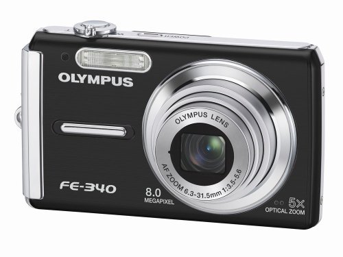 Olympus FE-340 8MP Digital Camera with 5x Optical Zoom (Silver)