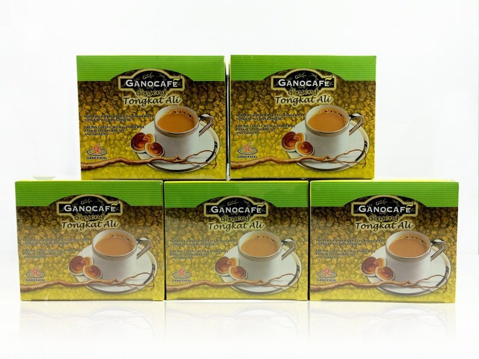 Gano Excel 5 Boxes Ginseng Tongkat Ali Coffee