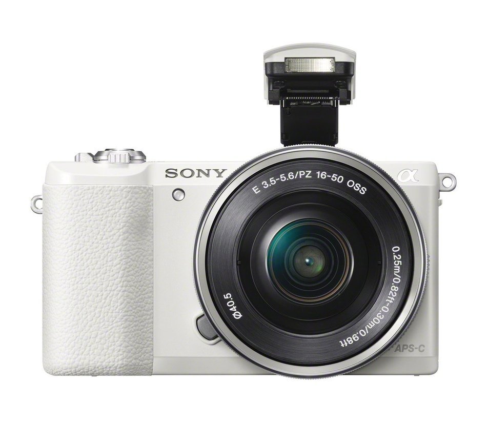 Sony a5100 16-50mm Mirrorless Digital Camera with 3-Inch Flip Up LCD (White) N3