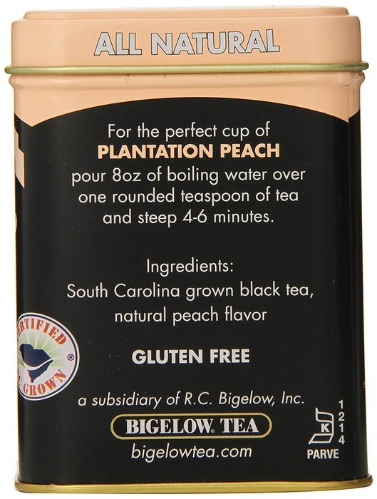 American Classic Loose Tea, Plantation Peach Tin, 2.3 Ounce N5