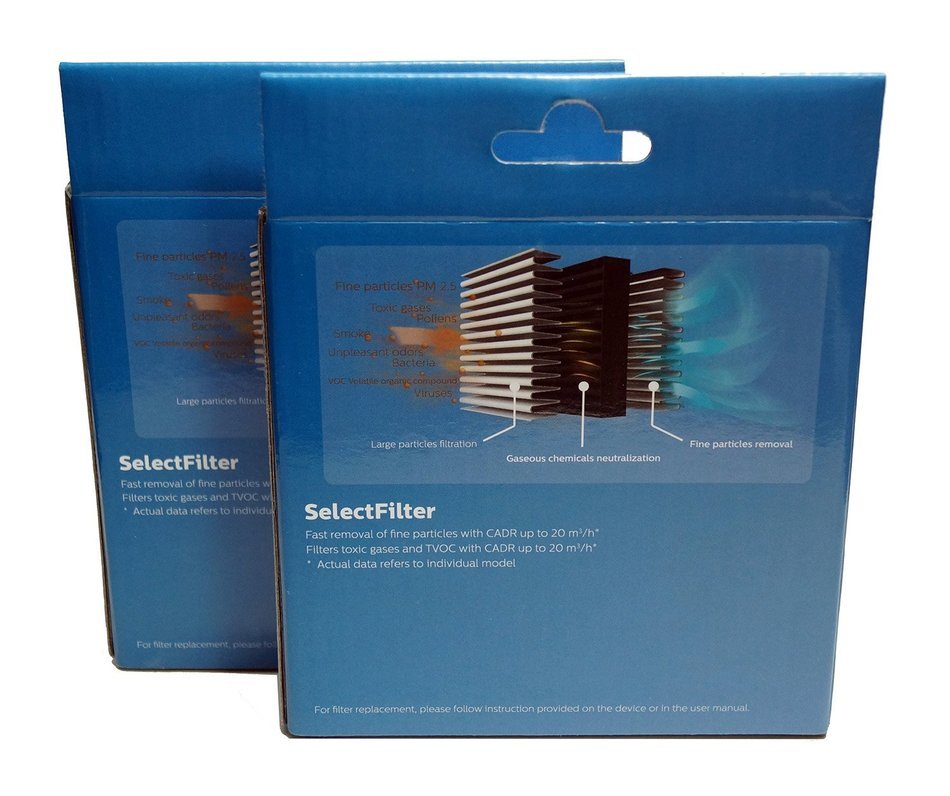 Philips GoPure Replacement Select Filter GSF120, For GoPure Compact100AirMax, GoPure Compact100, GoPure Compact50... N3