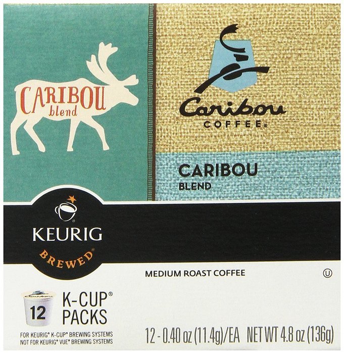 Caribou Coffee, Caribou Blend KCups, K-Cups for Keurig Brewers, 12 pack N3