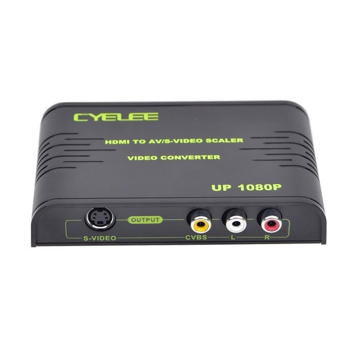 Cyelee 1080P HDMI to RCA Composite Video Audio Converter with HDMI Cable - 6 Feet(2 Meters) N12