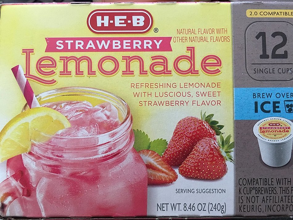 H.E.B Strawberry Lemonade k-cup 2.0 Compatible 12 cts.