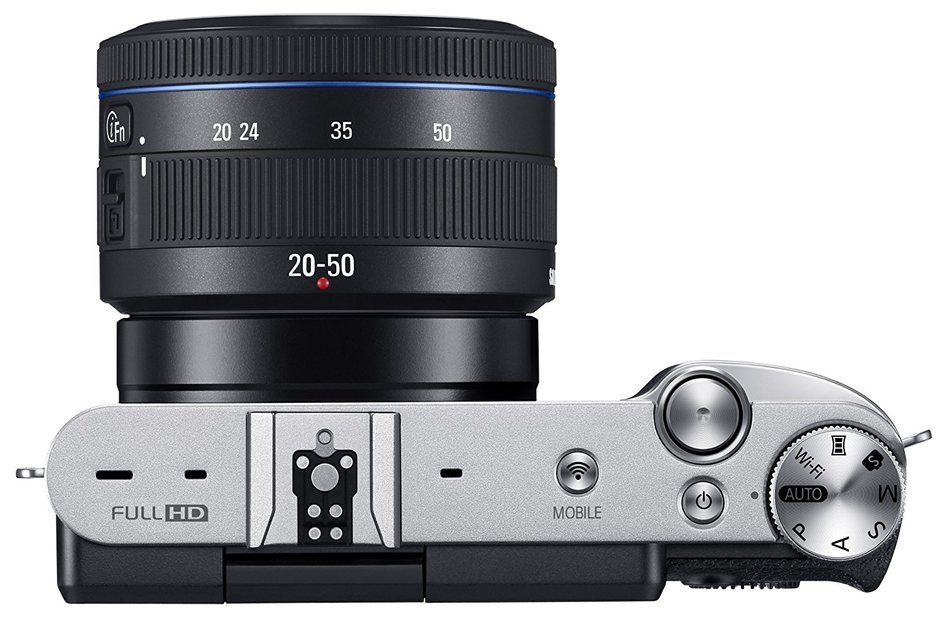 Samsung NX3000 Wireless Smart 20.3MP Mirrorless Digital Camera with 16-50mm OIS Power Zoom Lens and Flash (Black) N6