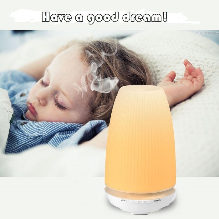 DDSKY Ultrasonic Air Humidifier Aromatherapy LED Light Aroma Diffuser Auto on-off Purifier Nebulizer Humidifier... N4