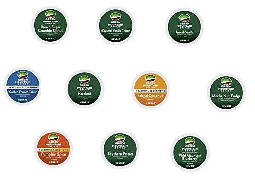 30 Count - Green Mountain Variety Flavored Coffee K-Cup Packs For Keurig K Cup Brewers and 2.0 Brewers (10 flavors... N2