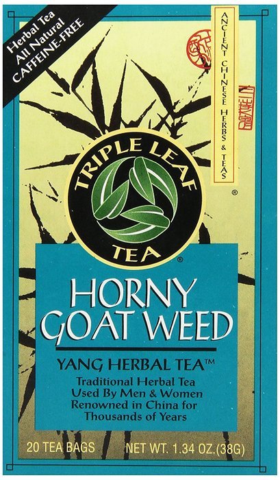 Triple Leaf Tea, Horny Goat Weed, 20 Teabags (Pack of 6) N2
