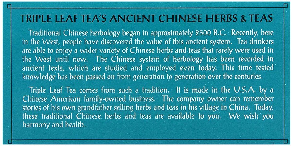 Triple Leaf Tea, Horny Goat Weed, 20 Teabags (Pack of 6) N3
