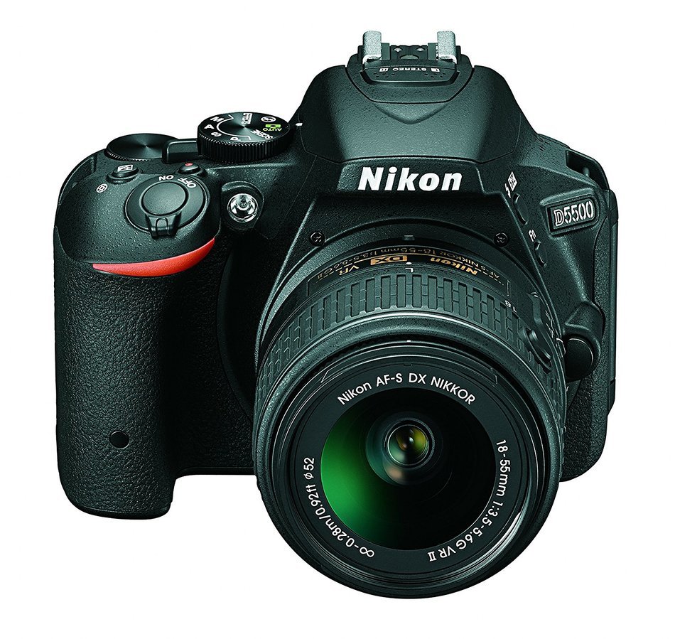 Nikon D5500 DX-format Digital SLR w/ 18-55mm VR II Kit (Black)