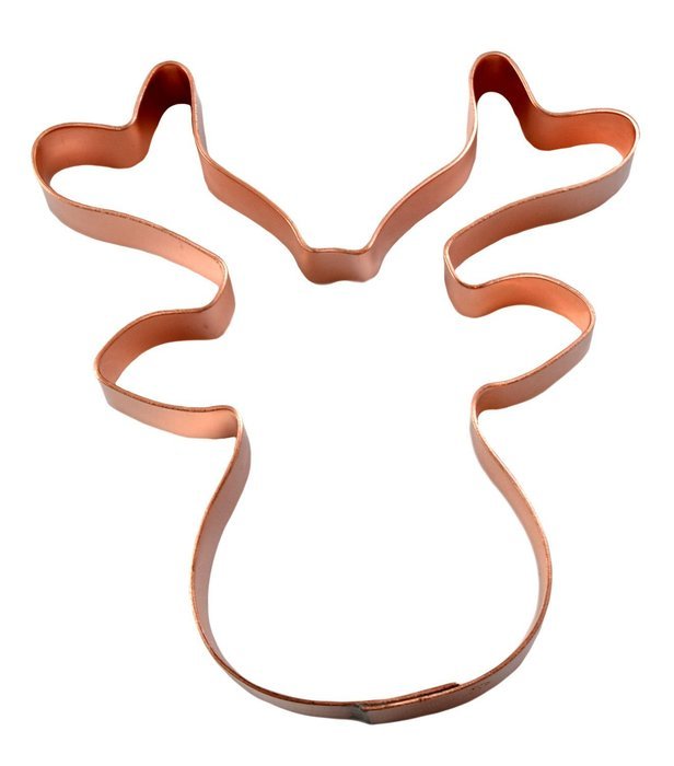 Santas Reindeer Face Christmas Cookie Cutter