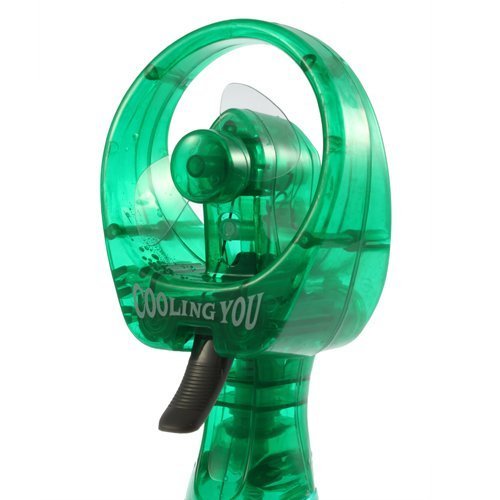 Deluxe Hand Held Water Misting Fan- Green N2