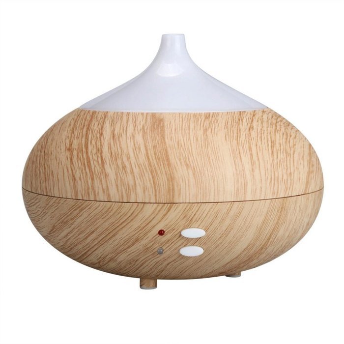 Alonea 300mlUltrasonic Home Aroma Humidifier Air Diffuser Mist Purifier Lonizer Atomize (Brown) N11