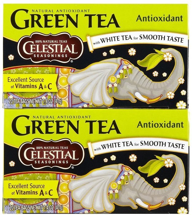 Celestial Seasonings Antioxidant Supplement Green Tea Bags, 20 ct, 3 pk