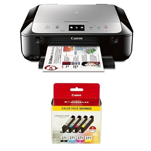 Canon MG6820 Wireless All-In-One Printer with Scanner and Copier with Ink Bundle N5