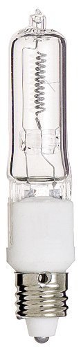 Satco S3486 1/Card 120V 150-Watt T4.5 E11 Base Light Bulb, Clear by Satco Products