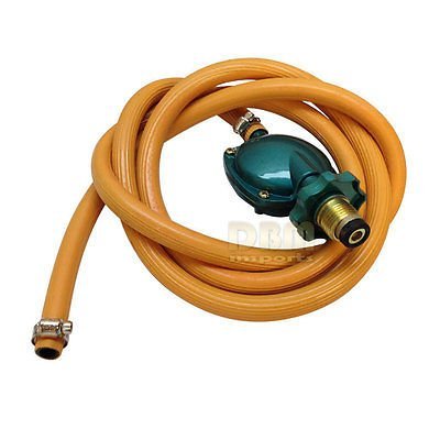 Propane Regulator Low Pressure 71" Hose BBQ Gas Burner Stove Wok Fryer 20PSI LPG