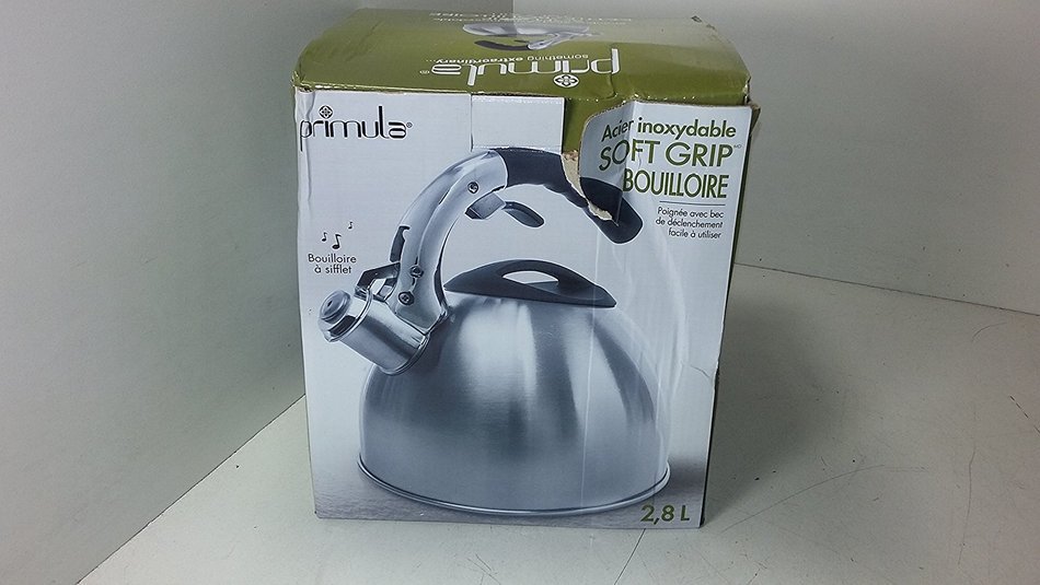 Primula Ptk-6330 3 Qt Stainless Steel Soft Grip Tea Kettle