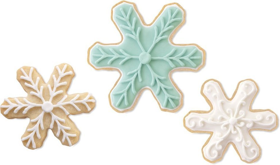 Wilton 3-Piece Snowflake Cookie Cutter Set N9
