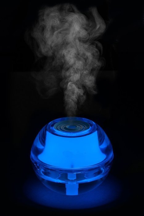 Portable Cool Air Humidifier with USB Cable - It's Also a Cute Crystal Night Light - Small Mini Portable Lightweight... N10
