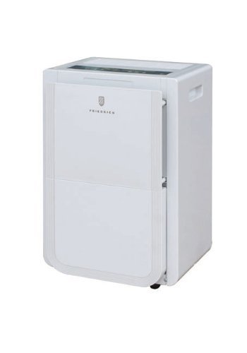 Friedrich D25BNP 25 Pint Dehumidifier - front bucket and continuous drain option
