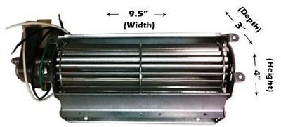 Fireplaces & Stoves Quiet 75 CFM Universal Fireplace Blower Gas Insert Replacement Fan Kit 3306 N3