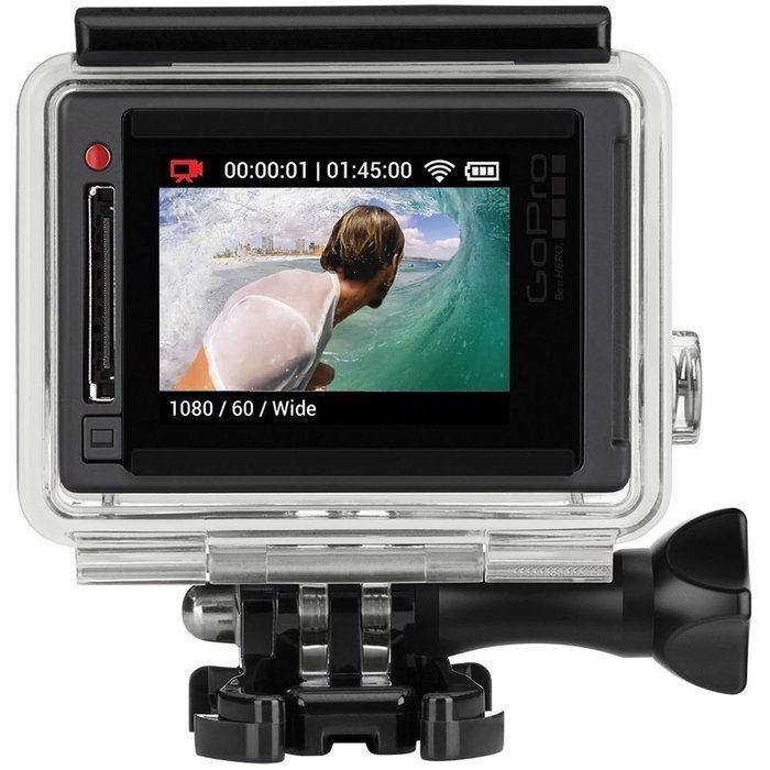 GoPro Hero4 Hero 4 12MP Full HD 4K 15fps 1080p 60fps Built-In Wi-Fi Waterproof Wearable Camera Silver Adventure... N9