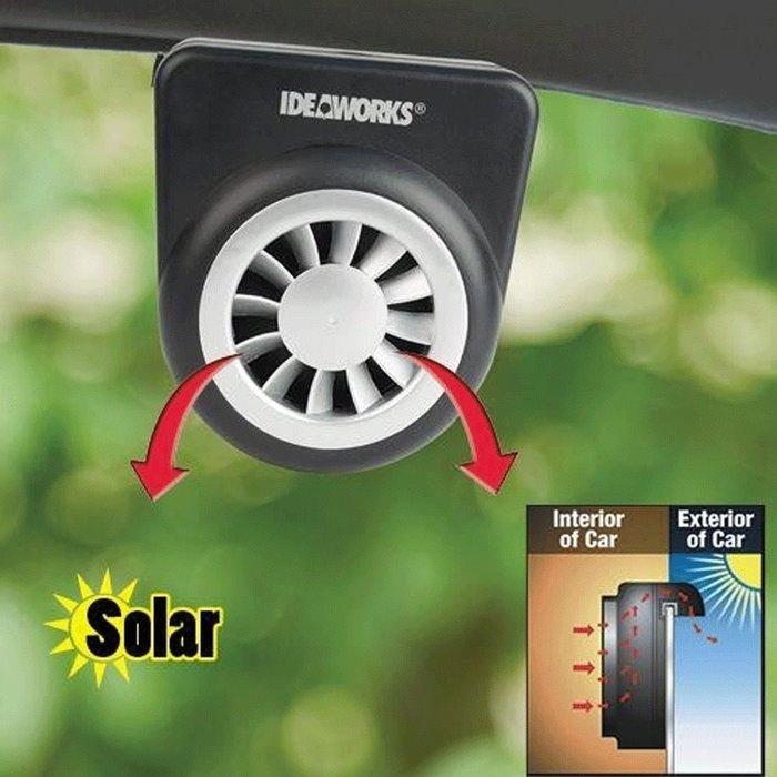 NEW Solar Sun Power Car Auto Fan Air Vent Cool Cooler Ventilation System Radiator N4